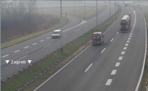 Pješak na A3 između Novske i Okučana, vozi se 80 km/h