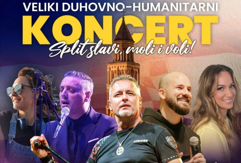 Split moli, slavi i pjeva: Thompson i brojni izvođači na duhovno-humanitarnom koncertu na Gripama