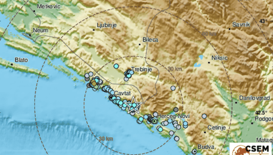 Noćni potres uznemirio jug Hrvatske: "Kratko, ali snažno zatreslo Dubrovnik i okolna mjesta"