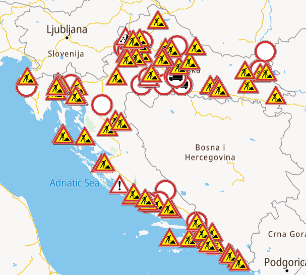 HAK: Stanje na cestama