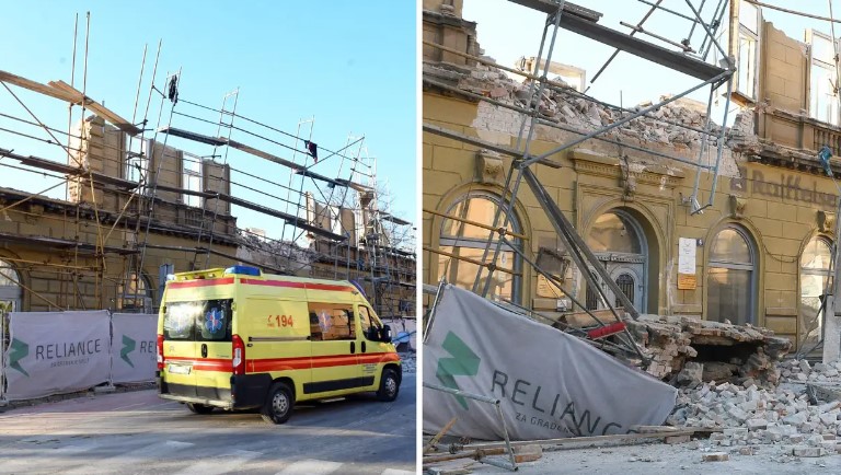 Ozlijeđeno je dvoje radnika: U Sisku se urušila zgrada koja je u obnovi, oglasila se policija...