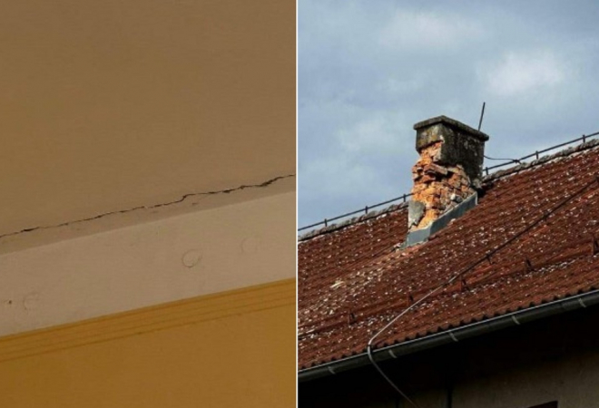 Ipak ima štete nakon jakog potresa kod Slunja: ‘Pukotine su na stropu, zidovima, stubištu’