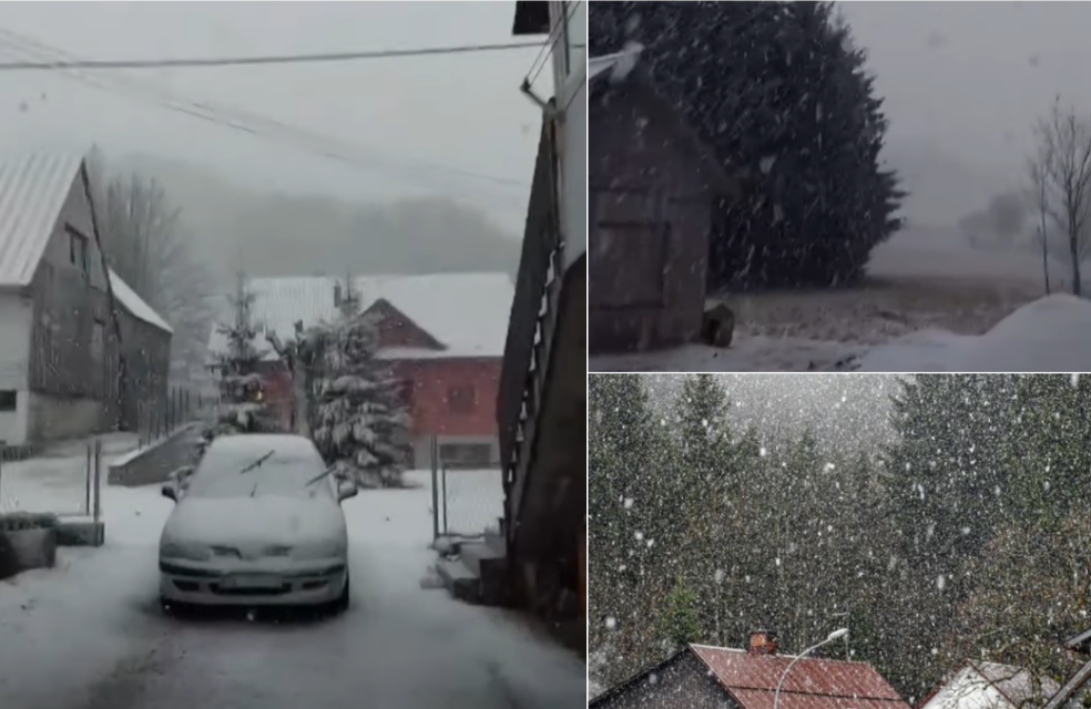 (VIDEO/FOTO) PADA PRVI SNIJEG U HRVATSKOJ! Zima stiže u punoj snazi: Sve se bijeli, ima ga poprilično puno!