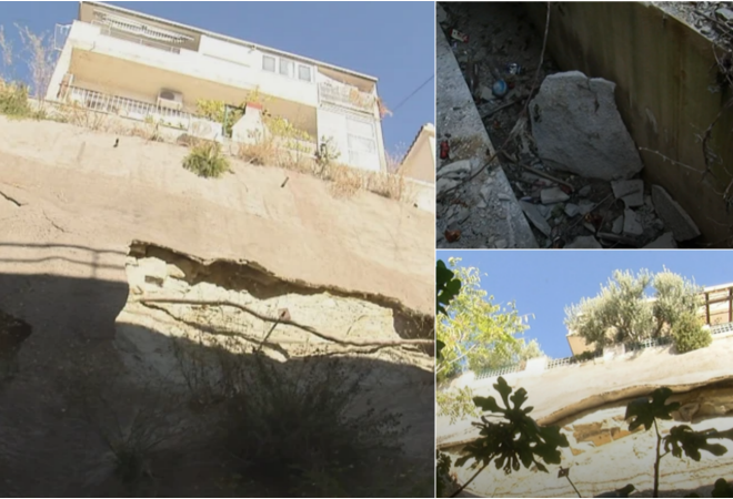 (FOTO) KUĆA U SPLITU SAMO ŠTO NE PADNE S LITICE! Stanari bijesni na grad: ‘Bio je potres, odronjava se litica na kojoj živimo 25 godina!’