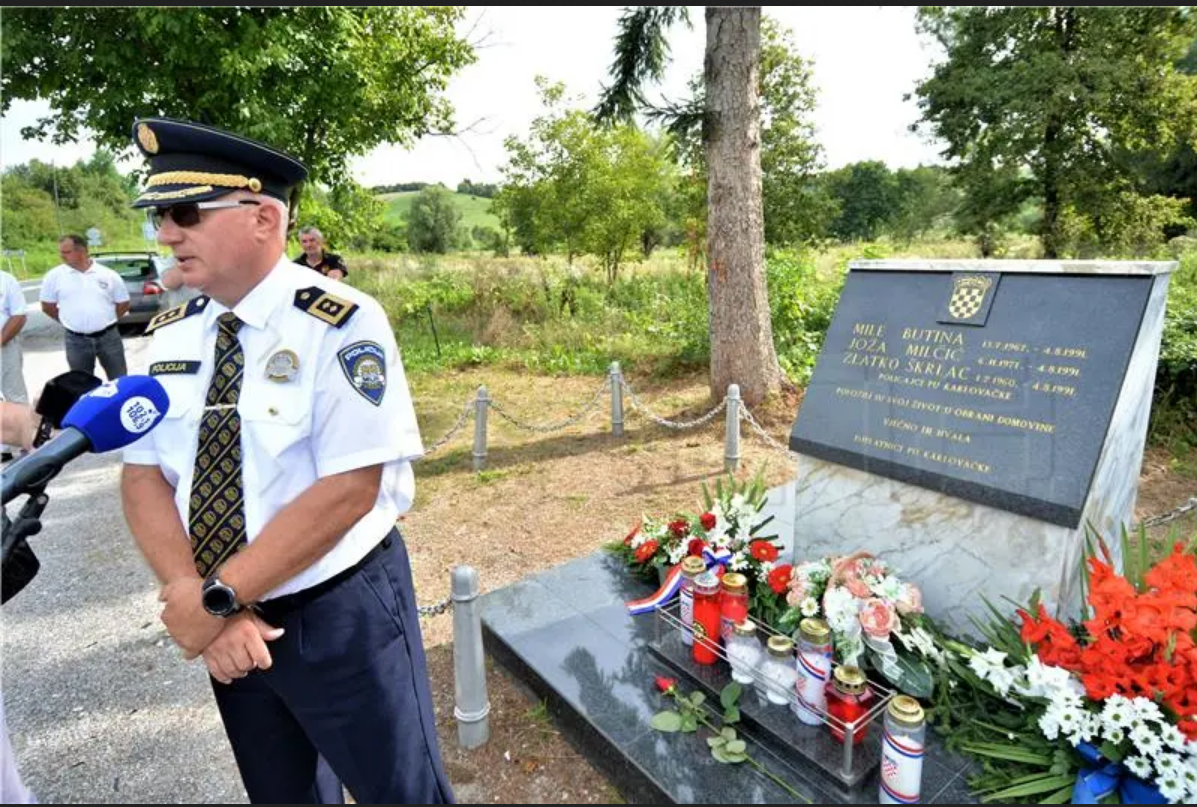 Počast hrvatskim policajcima ubijenima 1991. u Budačkoj Rijeci