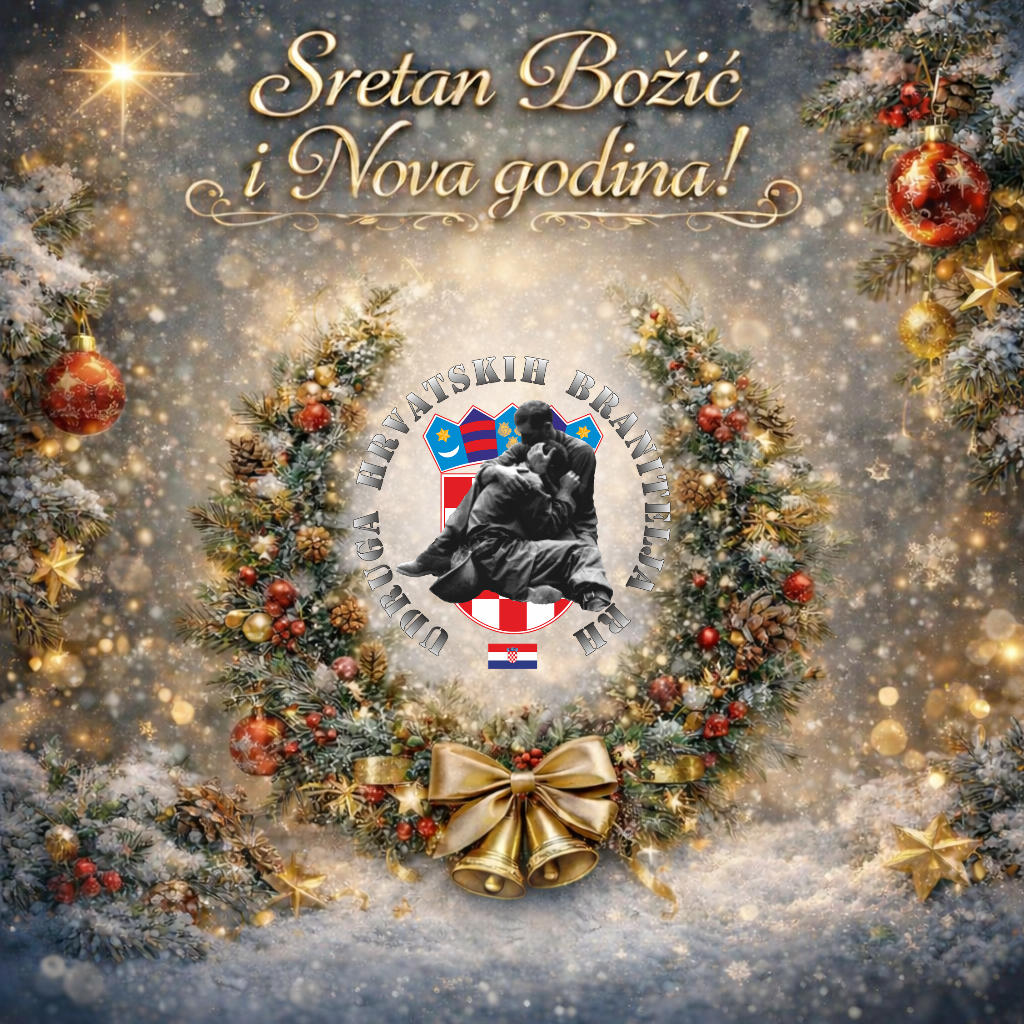 Božićna i novogodišnja čestitka Udruge hrvatskih branitelja RH