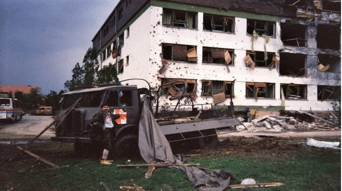27. rujna 1991. Srpski agresor razarao bolnice zaštićene Ženevskim konvencijama