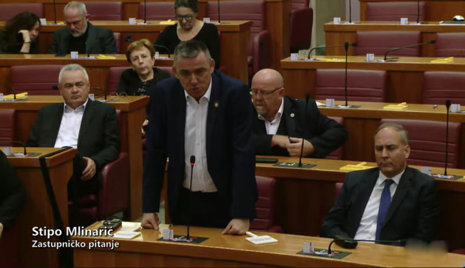 Stipo Mlinarić iz Domovinskog pokreta optužuje za podržavanje velikosrpske propagande