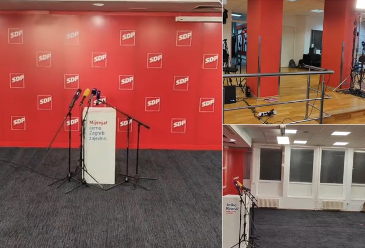 U Izbornom stožeru SDP-a nigdje nikoga - razbježali se kao nekad u vrijeme partizanskih "ofanziva"