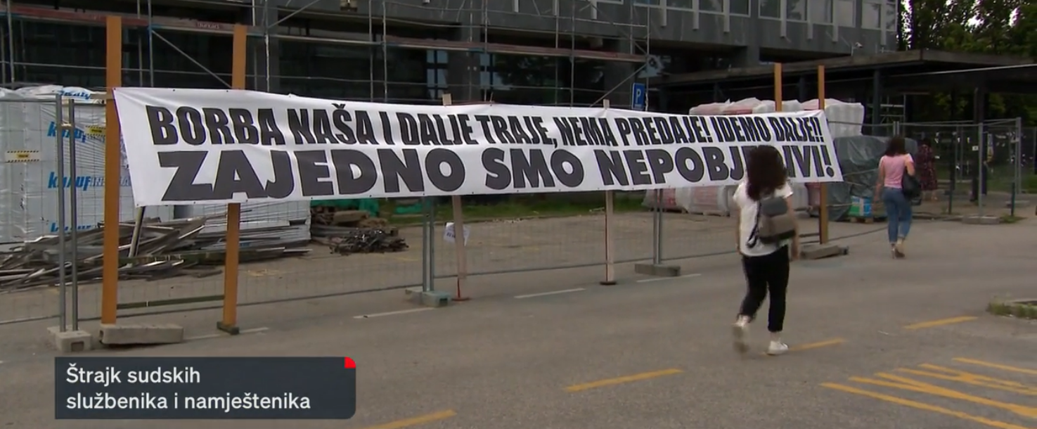 Vrhovni sud potvrđuje zakonitost štrajka službenika i namještenika na sudovima