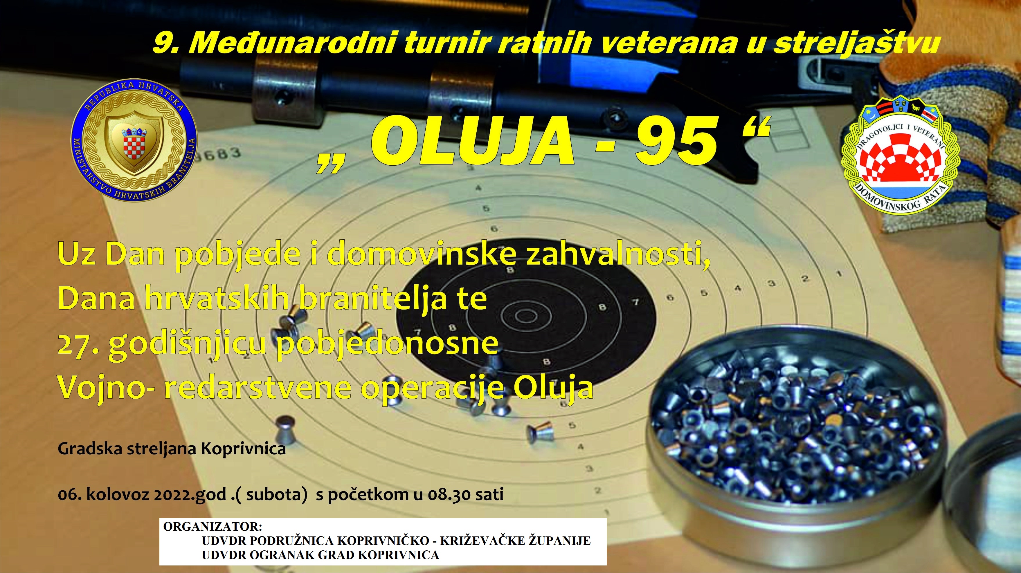 9. MEĐUNARODNI TURNIR RATNIH VETERANA U STRELJAŠTVU "OLUJA - 95"