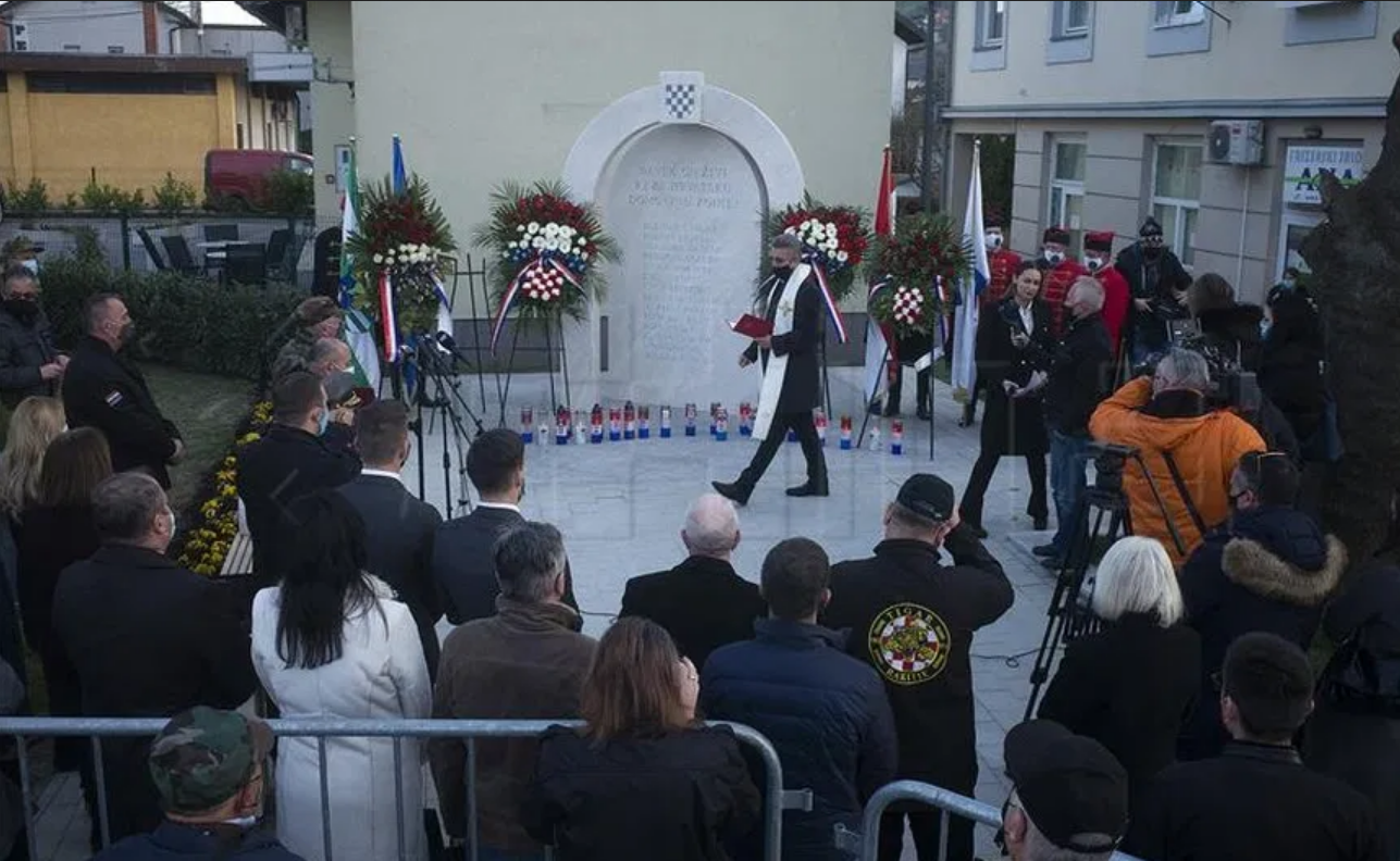 Sveta Nedelja: Otkriveno spomen-obilježje 14-torici poginulih hrvatskih branitelja