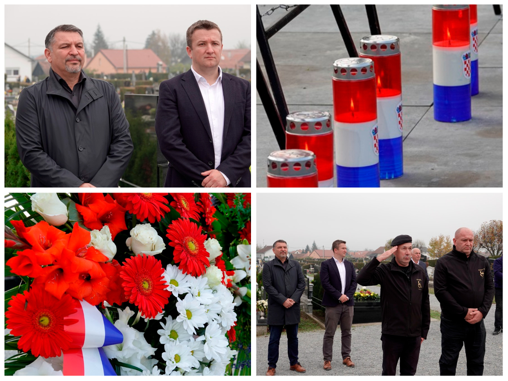 Obilježen blagdan Svih svetih i Dušni dan: položen vijenac kod Križa života