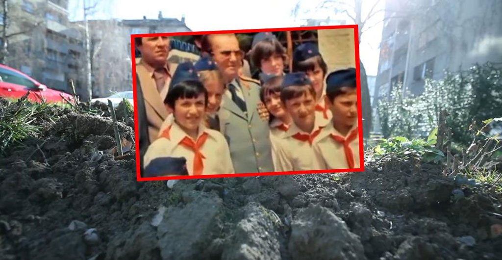 Zagreb: Građani počupali cvjetnjak u obliku Titovog imena