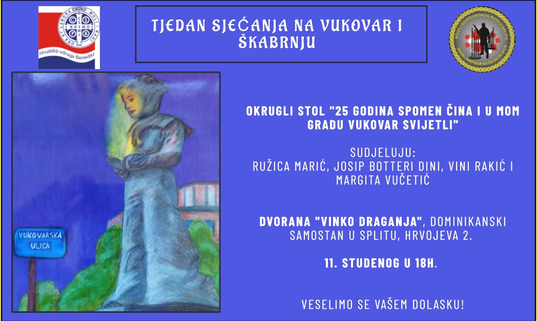 Program Tjedna sjećanja na Vukovar i Škabrnju 11.-15. 11. 2024.
