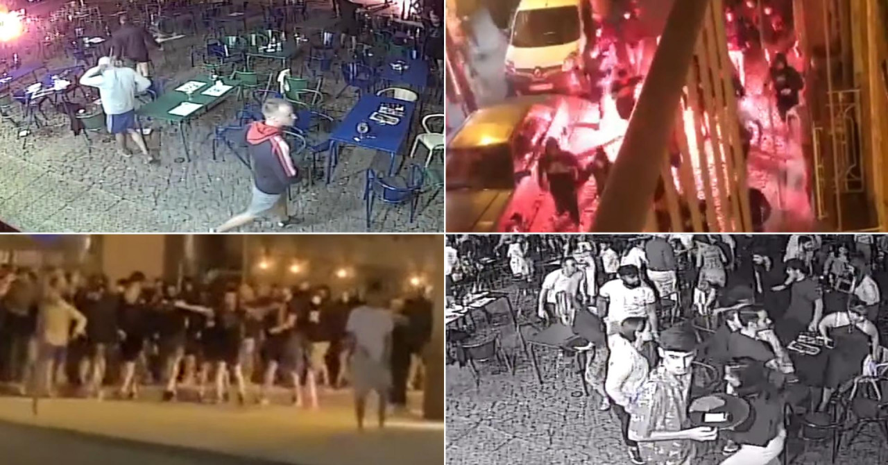 Hajdukovi navijači divljali u Portugalu: ‘Turisti bježali s trga kako bi spasili živu glavu‘