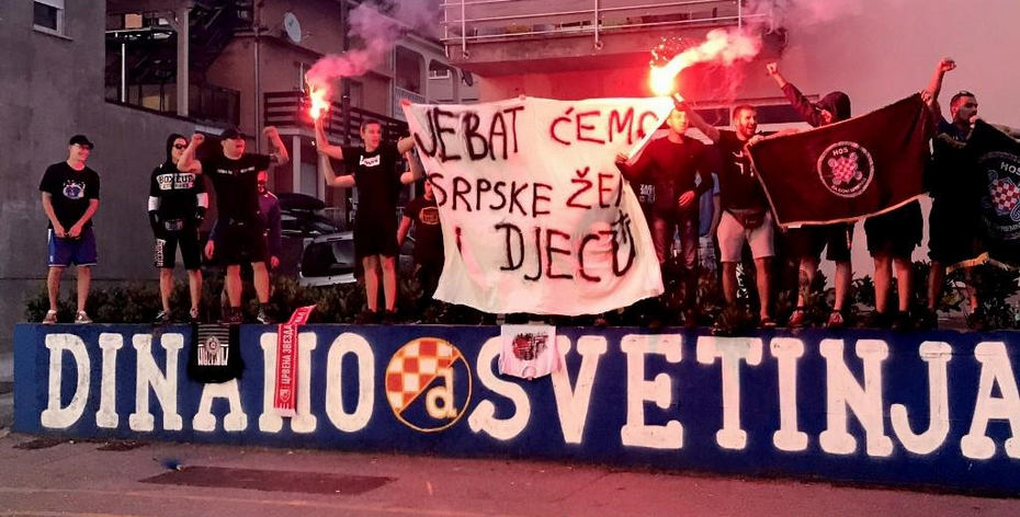 Osuđeni navijači koji su razvili degutantni natpis o srpskim ženama i djeci, neće u zatvor