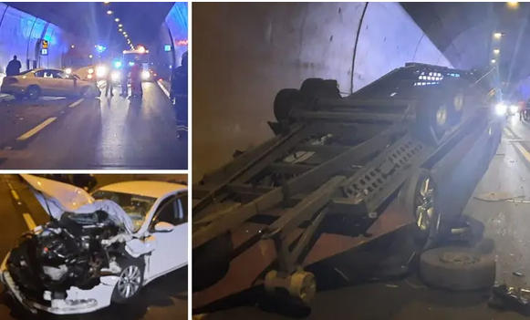 Krš i lom u Svetom Roku. Auto nakon sudara završio na krovu: 'Čekali smo 45 minuta u koloni'