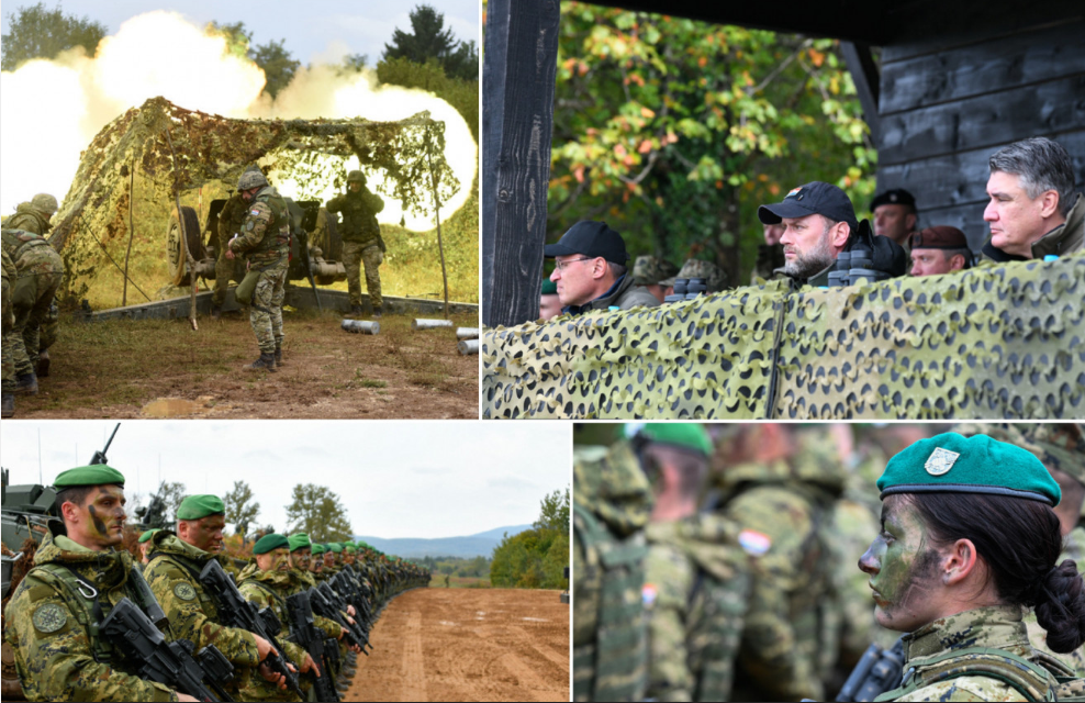‘OVO JE DOMOVINA, NJU BRANITE!’ Milanović zagrmio na vojnom poligonu u Slunju! ‘Vi ste prije svega, hrvatska vojska!’
