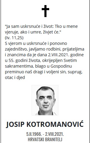 Josip Kotromanović - Hrvatski branitelj 1966. - 2021.