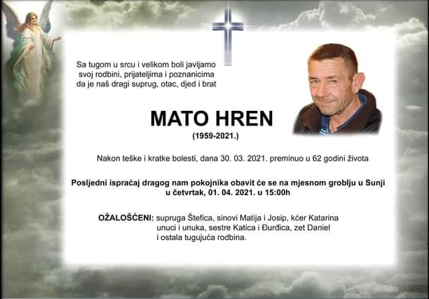 Mato Hren - Hrvatski branitelj 1959. - 2021.