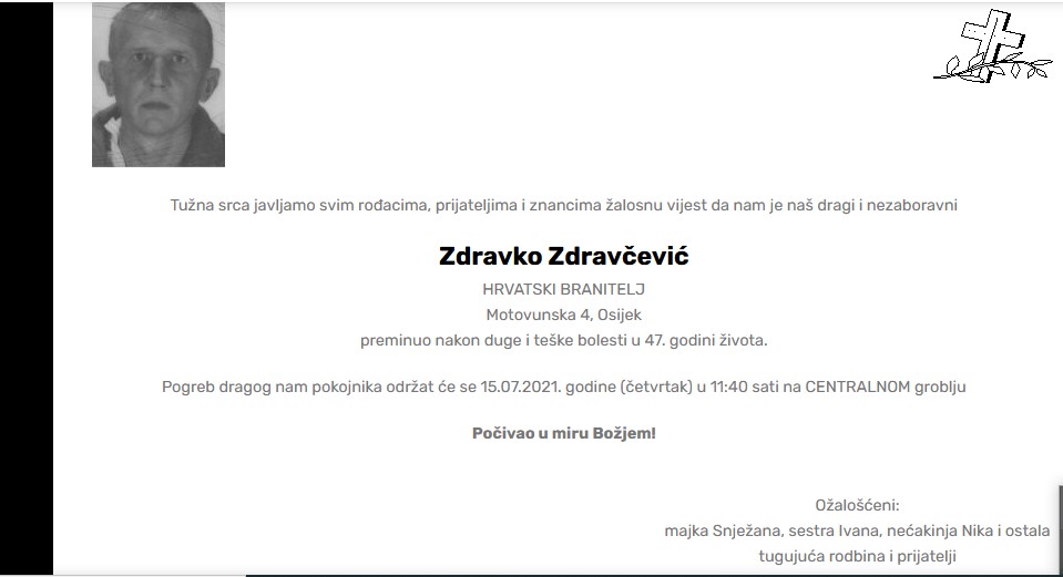 Zdravko Zdravčević - Hrvatski branitelj 1974. - 2021.