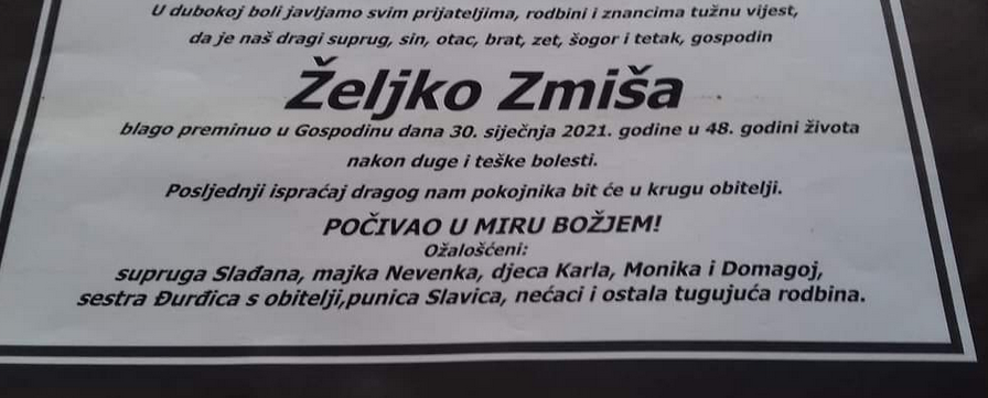 Željko Zmiša - Hrvatski branitelj 1972. - 2021.