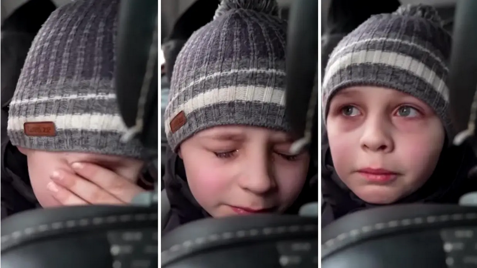 VIDEO Markove suze obišle su svijet: 'Tata je ostao u Kijevu. Pomagat će herojima i boriti se'