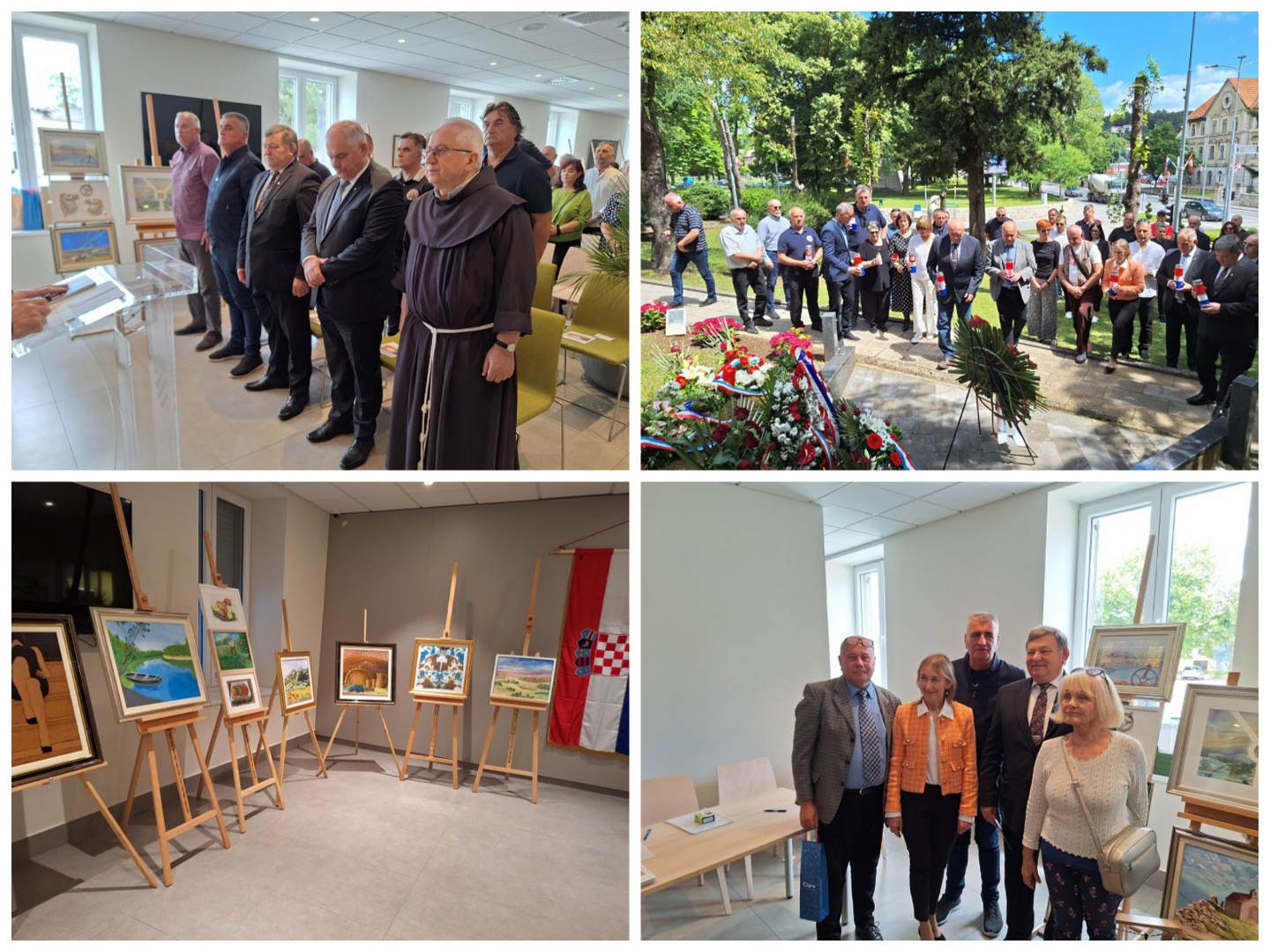 Đurđevački slikari iz  Udruge Peski-Art   donirali radove s kolonije "Podravina svojemu generalu" Veteranskom centru Sinj