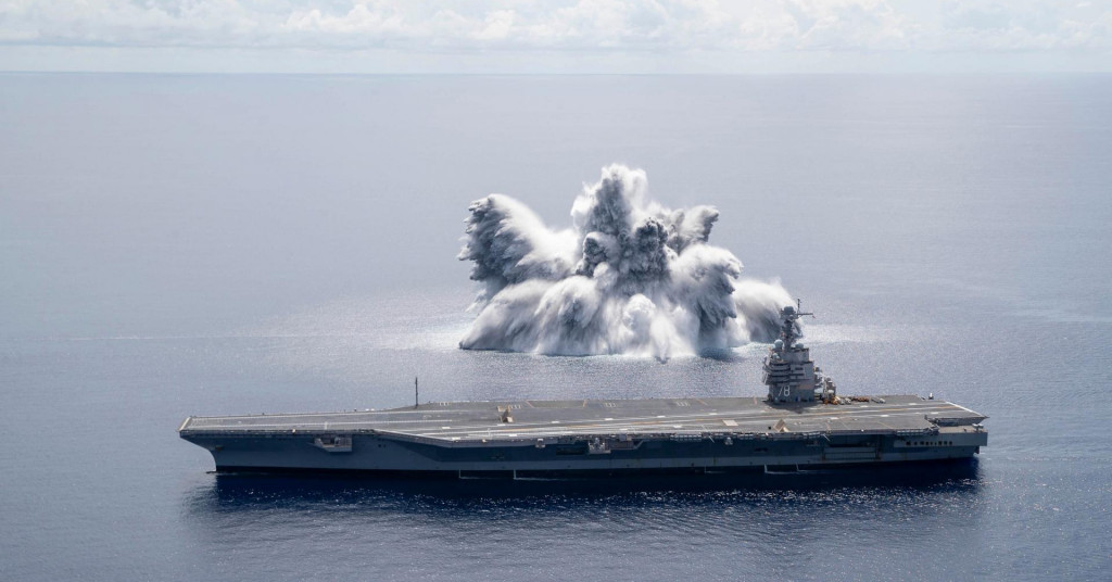 Amerikanci detonirali 20 tona eksploziva pokraj golemog nosača aviona, eksplozija je bila jaka kao potres magnitude 3,9