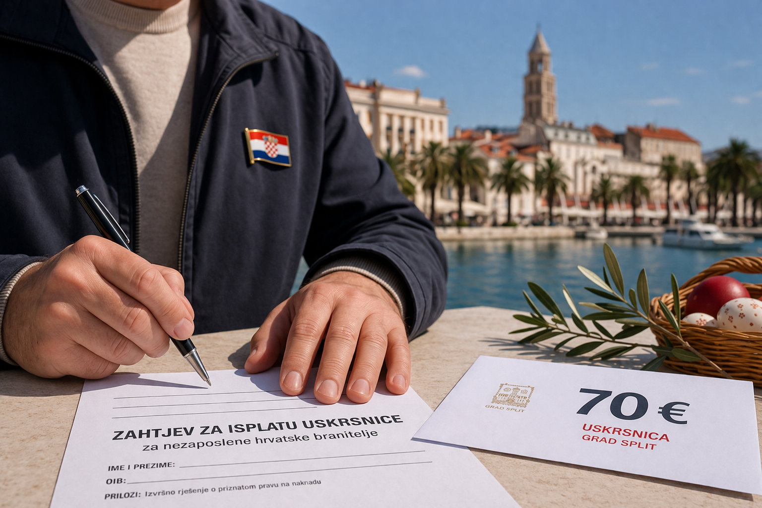 Split i ove godine isplaćuje uskrsnice nezaposlenim braniteljima: 70 eura potpore od 1. do 15. travnja