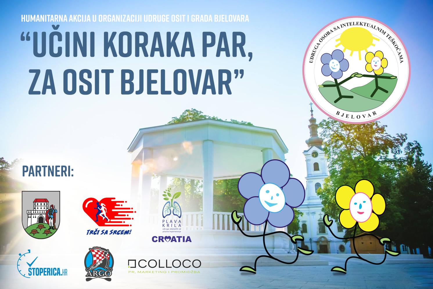 Humanitarna utrka ‘Učini koraka par za OSIT Bjelovar’ – Uključite se i vi!