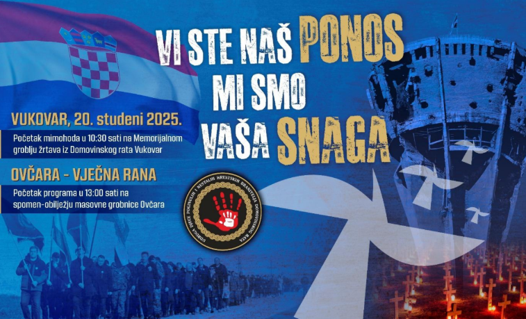 Javni poziv na 18. mimohod „Vi ste naš ponos – mi smo Vaša snaga“ i komemorativni program „Ovčara – vječna rana“