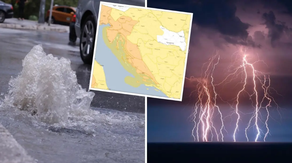 Narančasti alarm za Jadran: Velik pad temperature, uz jaku kišu moguće su bujične poplave