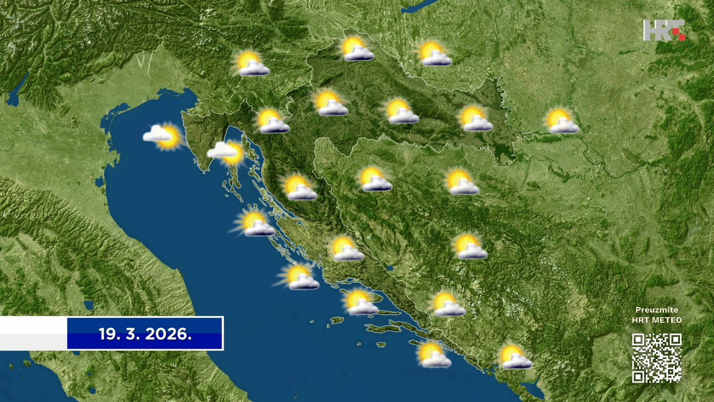 Promjenjivo, ali većinom suho: Bura i dalje pojačava osjećaj hladnoće, osobito na Jadranu