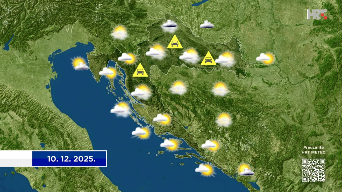 Stabilno i pretežno sunčano, ali maglovita jutra diljem Hrvatske: DHMZ najavljuje više oblaka prema vikendu
