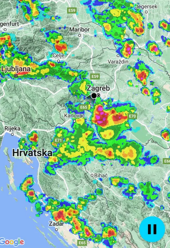Nevrijeme prijeti Hrvatskoj: DHMZ izdao upozorenja za cijelu državu