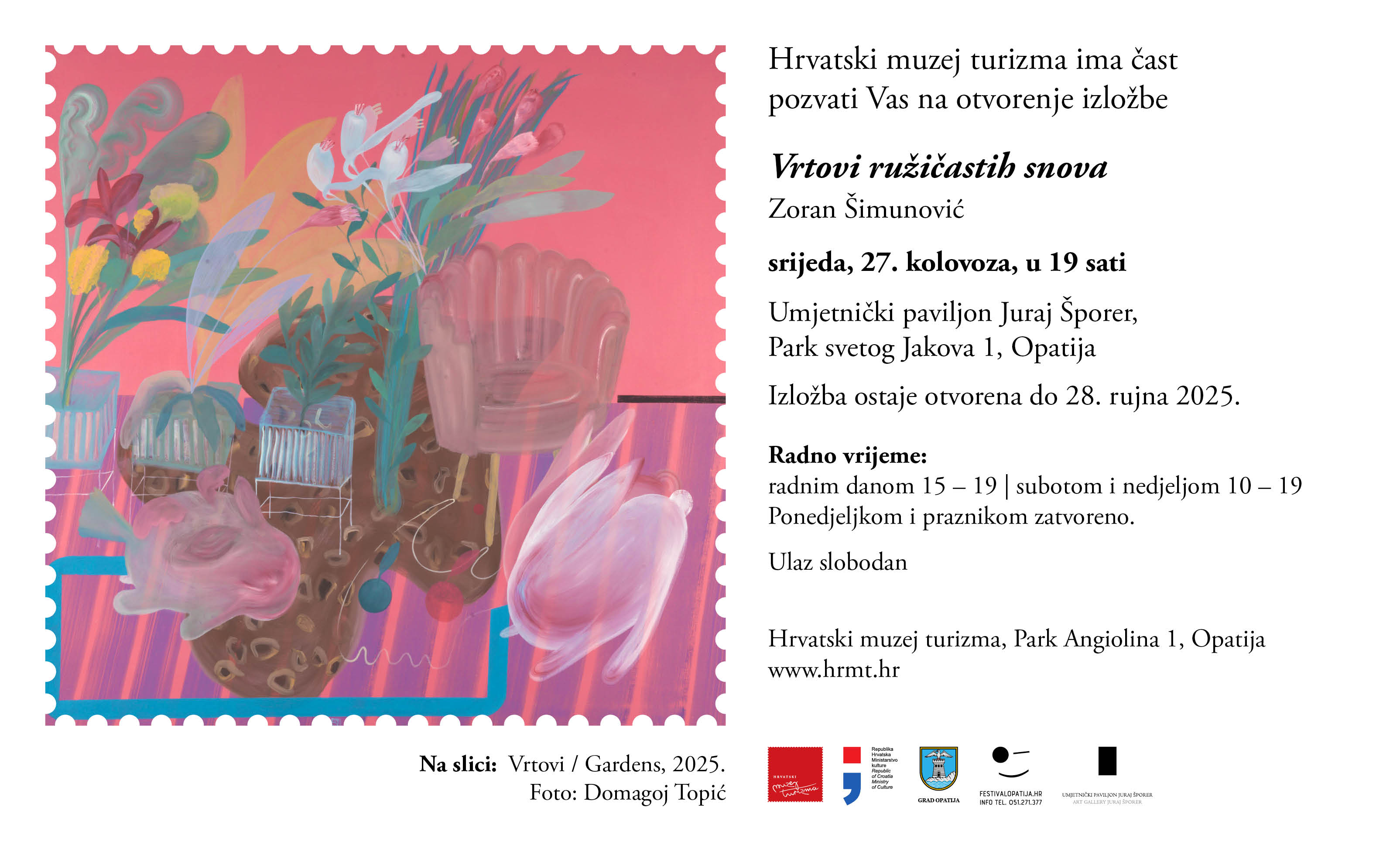 Umjetnički paviljon Juraj Šporer otvara vrata „Vrtovima ružičastih snova“