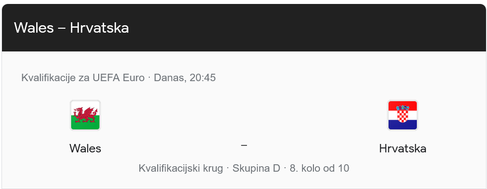 Hrvatska favorit u Walesu. Sve osim slavlja bilo bi iznenađenje