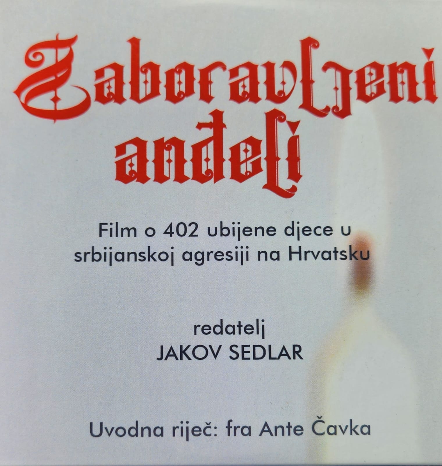 Pozivnica na projekciju filma "Zaboravljeni anđeli"