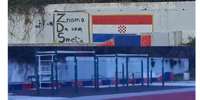 Uklonjen grafit na Blatinama, učenje povijesti ne bi škodilo