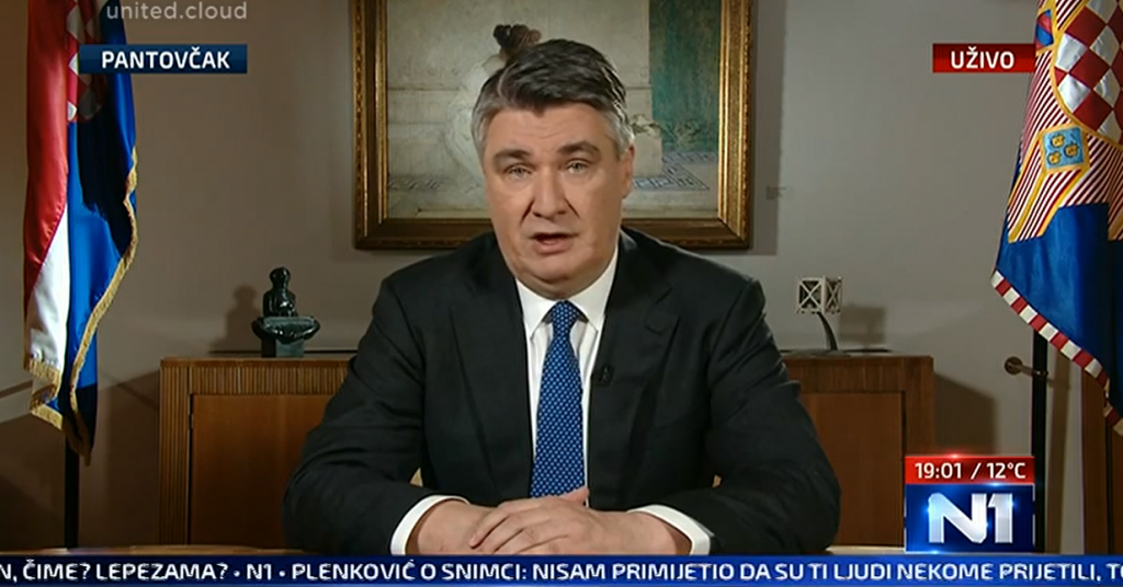 MILANOVIĆEVO OBRAĆANJE ‘Sretan vam Dan neovisnosti! Ovo je značajan datum, kamen temeljac hrvatske slobode‘