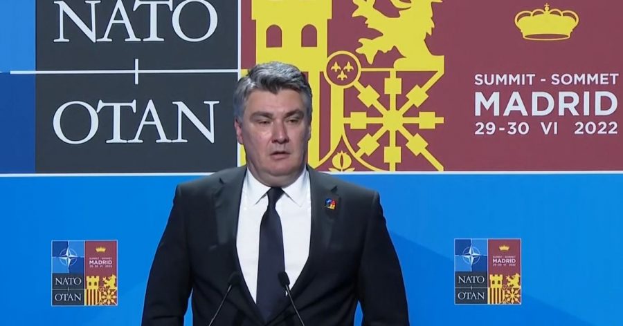 Milanović na summitu NATO-a: Moj platni razred je Hrvatska i njeni interesi