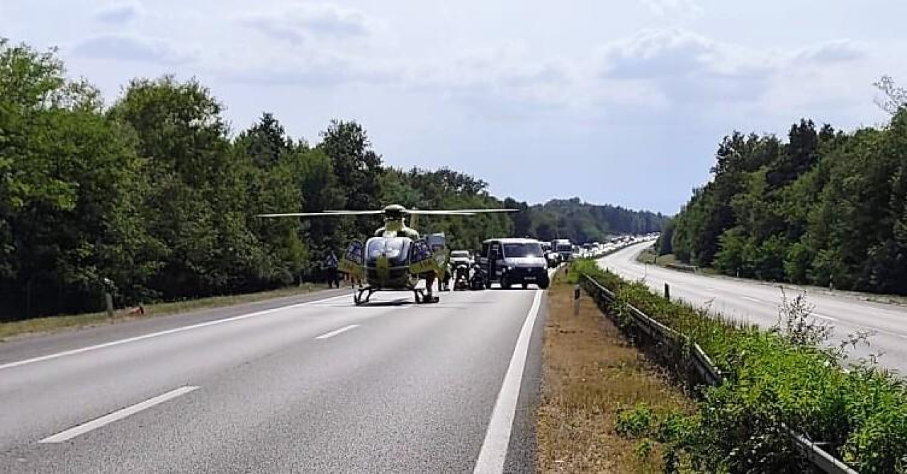 OGLASIO SE HAK Teška nesreća na A1 kod Zagreba, promet bio obustavljen, ogromna kolona ispred Lučkog, sletio i helikopter
