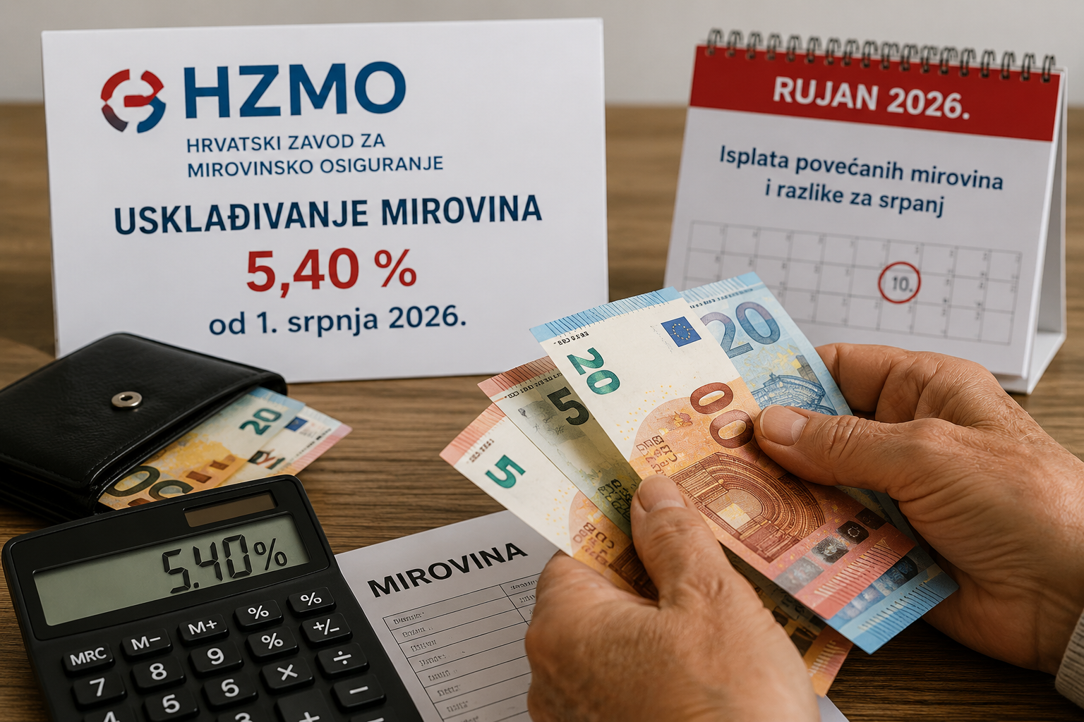HZMO potvrdio usklađivanje mirovina od 5,40 posto: Veće isplate stižu u rujnu