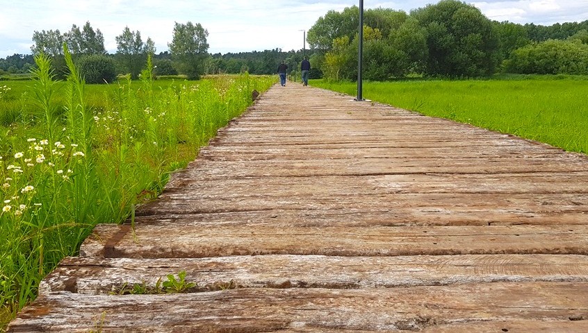 Šetnica s pružnim pragovima u Đurđevcu