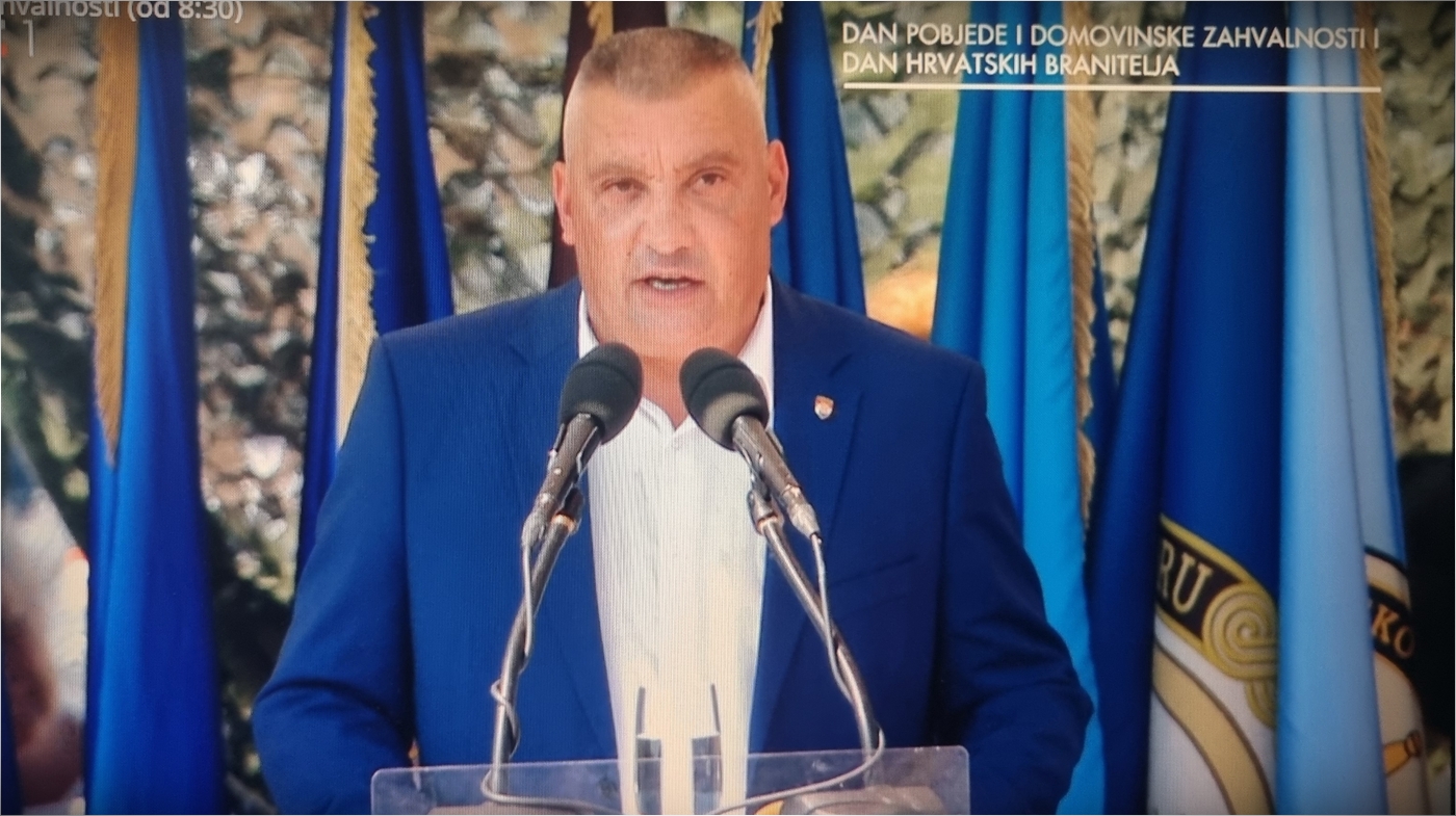 Robert Puja u Kninu: „Pobjedonosnu Oluju slavit ćemo sve dok nam živo srce bije“