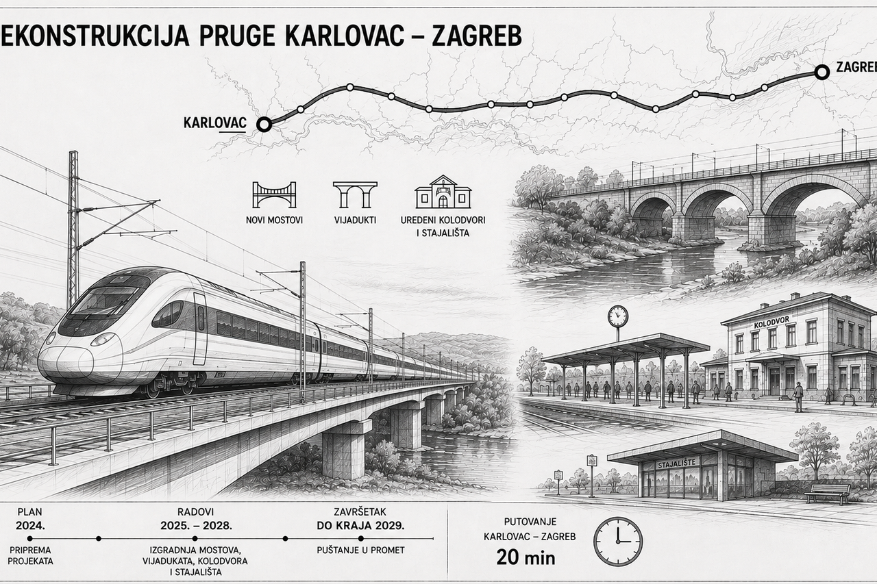 Gradit će se tunel od 14 km, novi most za Krk, a Karlovac postaje predgrađe Zagreba