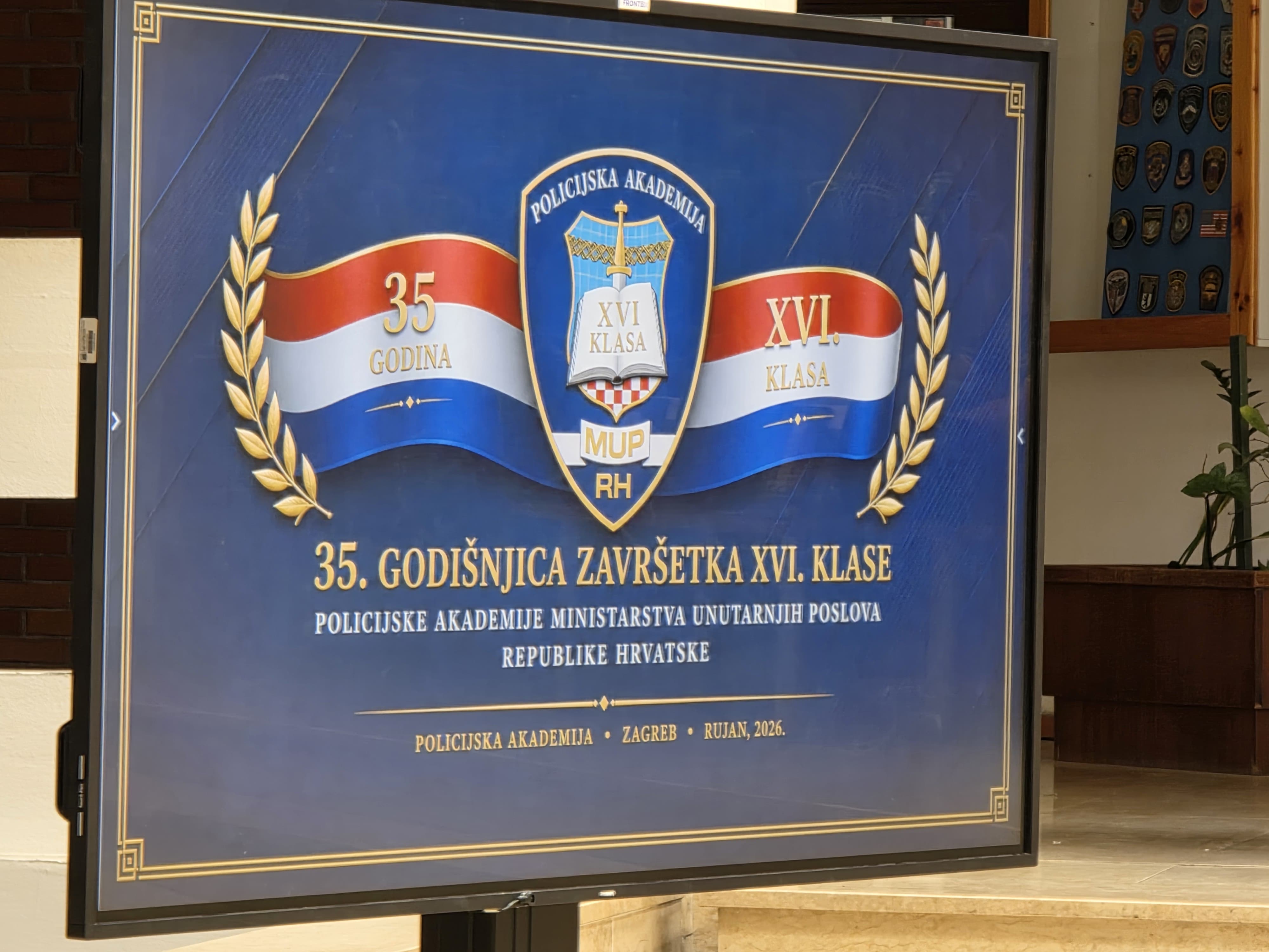 U Zagrebu u tijeku obilježavanje 35. godišnjice XVI. klase Policijske akademije