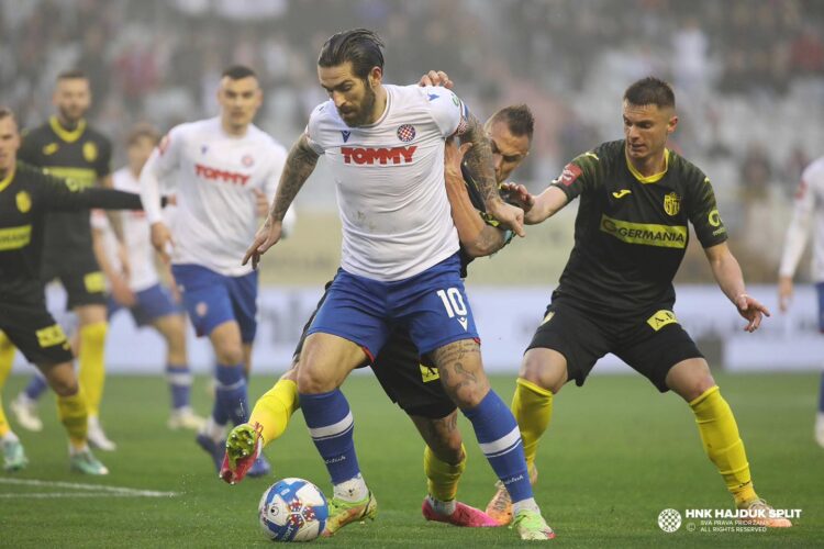 Istra šokirala Hajduk u završnici: Bijeli dvaput vodili, ali ostali bez pobjede na Poljudu